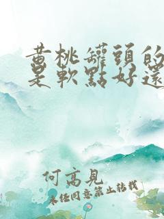 黄桃罐头的黄桃是软点好还是硬点好