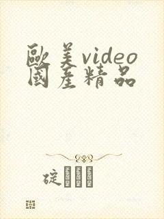 欧美video国产精品