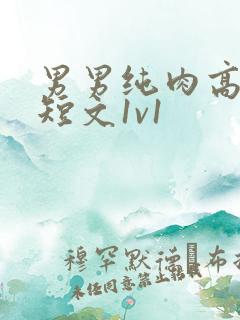 男男纯肉高h啪短文1v1
