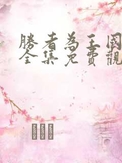 胜者为王国语版全集免费观看