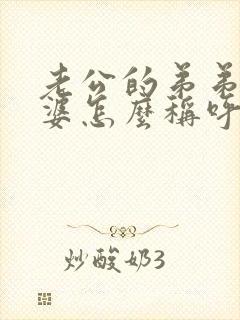 老公的弟弟的老婆怎么称呼