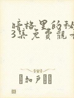 暗格里的秘密23集免费观看