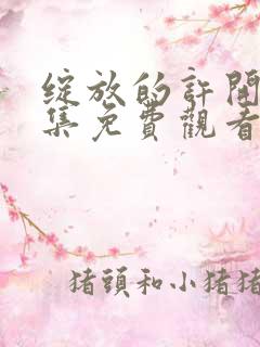 绽放的许开心全集免费观看高清