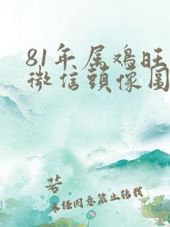 81年属鸡旺财微信头像图片