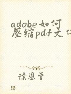 adobe如何压缩pdf文件大小在2m以内