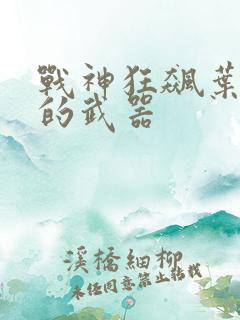 战神狂飙叶无缺的武器