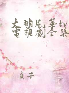 大明风华tv版电视剧全集免费观看
