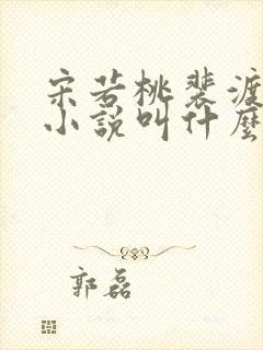 宋若桃裴渡原著小说叫什么