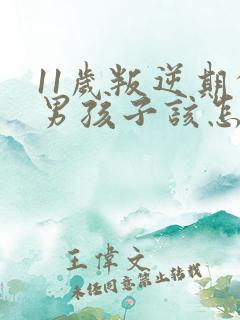 11岁叛逆期的男孩子该怎样去沟通教育