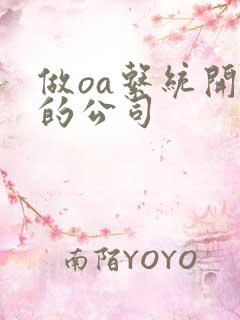 做oa系统开发的公司