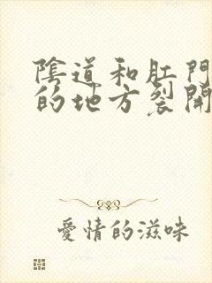 阴道和肛门中间的地方裂开好多小口子