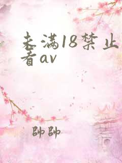 未满18禁止观看av