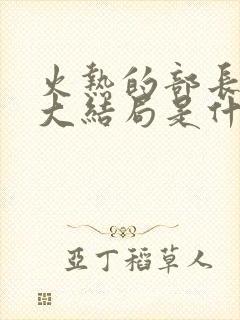 火热的部长妻子大结局是什么