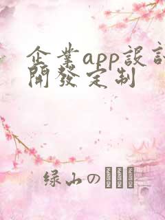 企业app设计开发定制