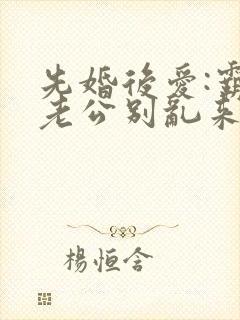 先婚后爱:霸道老公别乱来