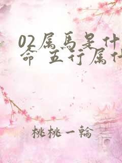 02属马是什么命 五行属什么