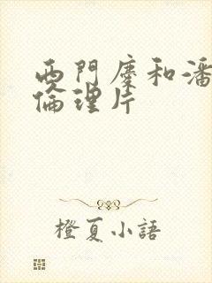西门庆和潘金莲伦理片