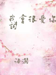 我会很爱你 歌词