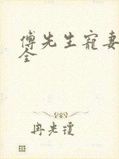 傅先生宠妻无度全