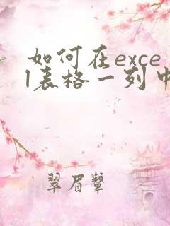 如何在excel表格一列中添加内容