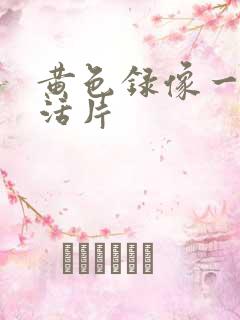 黄色录像一级生活片