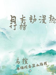 日本动漫热度排行榜