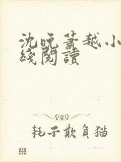 沈晚萧越小说在线阅读