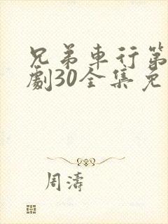兄弟车行第电视剧30全集免费观看