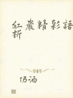 红岩精彩语句赏析