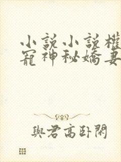 小说小说权爷枭宠神秘娇妻