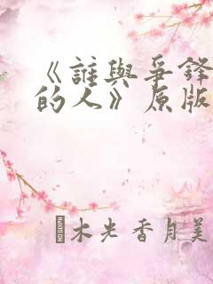 《谁与争锋抚琴的人》原版小说