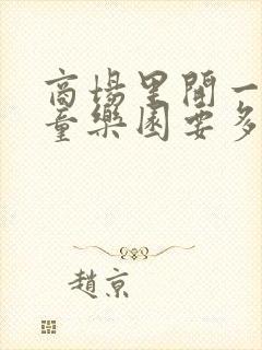 商场里开一个儿童乐园要多少钱