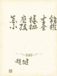 怎么样才能争取小孩抚养权