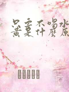 只要不喝水尿就黄是什么原因