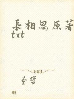 长相思原著小说txt
