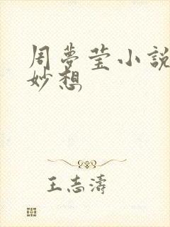 周梦莹小说奇思妙想
