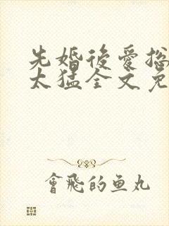 先婚后爱总裁别太猛全文免费阅读