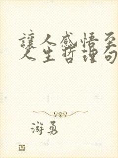让人感悟至深的人生哲理句子