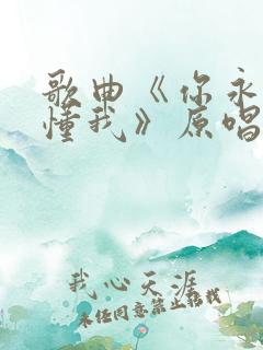 歌曲《你永远不懂我》原唱
