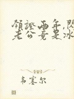 领证两年,闪婚老公竟是冰山上司
