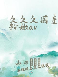 久久久国产精品粉嫩av