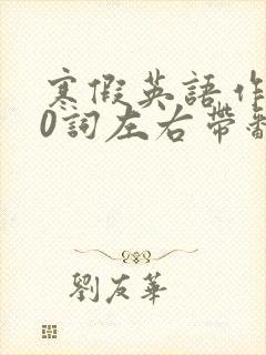 寒假英语作文80词左右带翻译