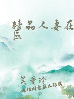 精品人妻在线一区