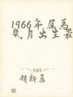 1966年属马几月出生最好命