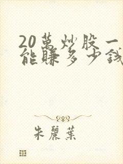 20万炒股一天能赚多少钱