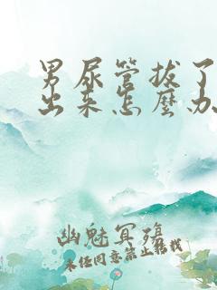 男尿管拔了尿不出来怎么办