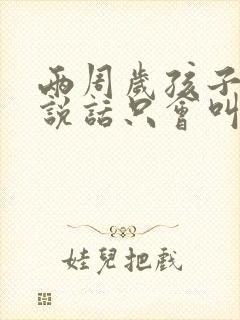 两周岁孩子不会说话只会叫爸爸妈妈