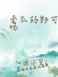 香瓜的籽可以吃吗