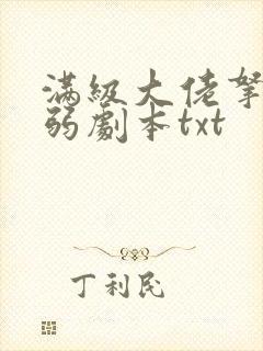 满级大佬拿了病弱剧本txt