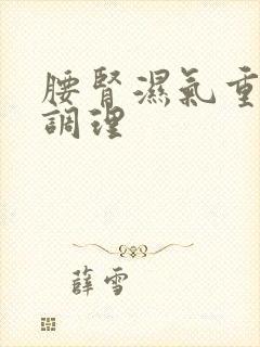 腰肾湿气重怎么调理